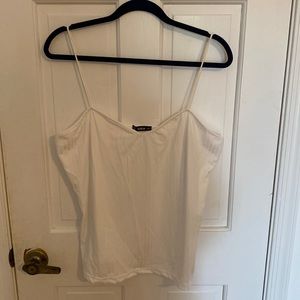 ribbed white cami top